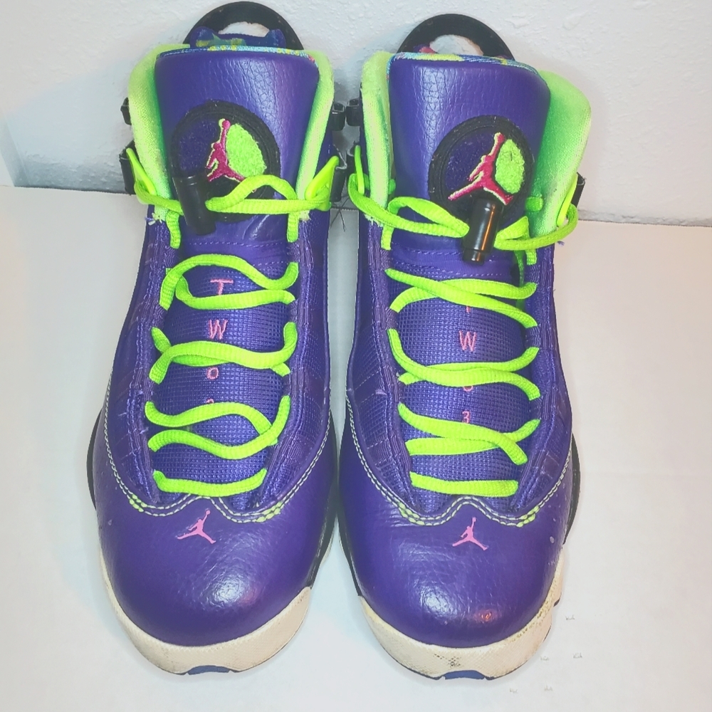 Air Jordan 6 VI Rings Bel Air 13 Court Purple Pink Lime 6Y